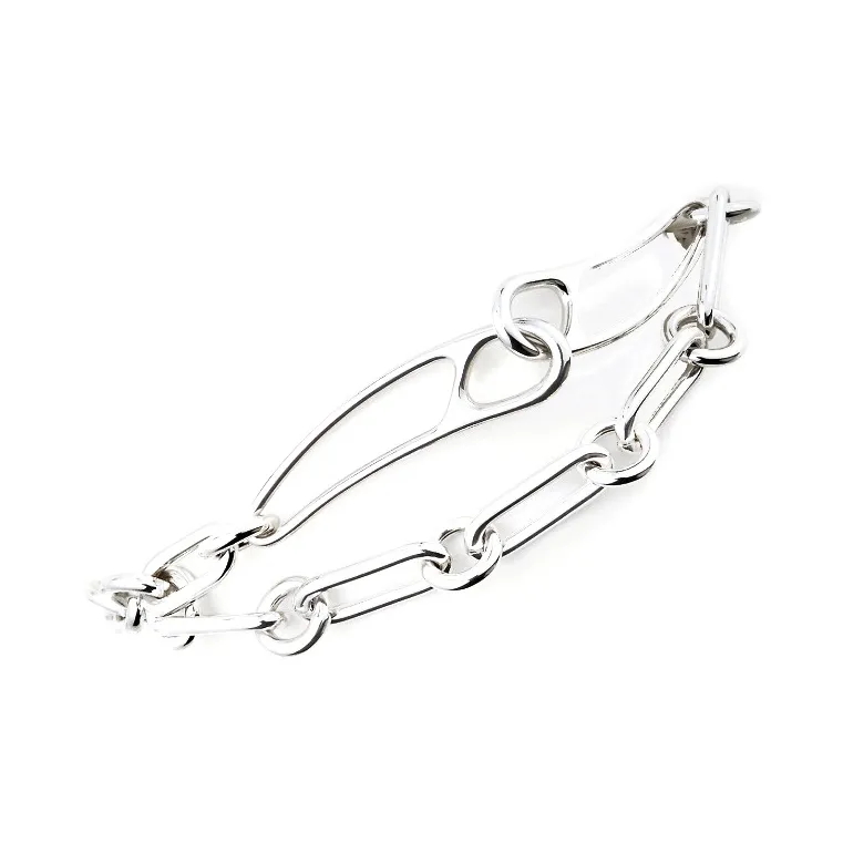 HERMES 925 Sterling Silver Bracelets Women's Silver-2