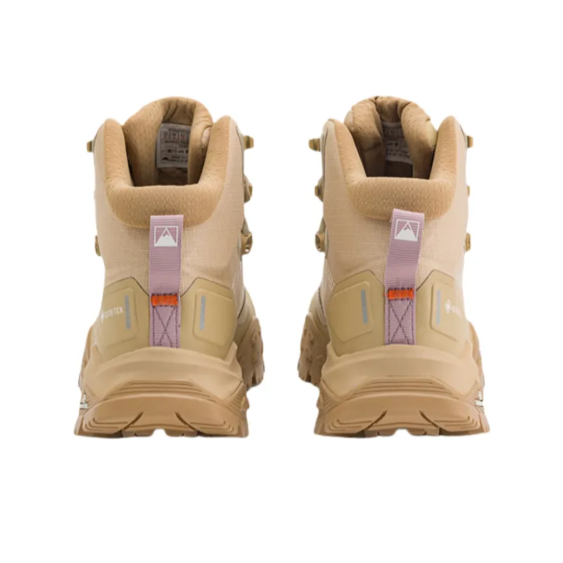 THE NORTH FACE Anti-Slip And Wear-Resistant Water-Resistant Mid-Top Trekking Shoes Women's Stone Tan-2