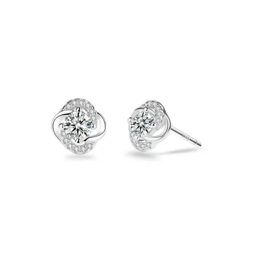 ETAHLOVE Sterling Silver Stud Earrings Women's Bestie Girlfriend And Mother's Birthday Surprise Commemoration