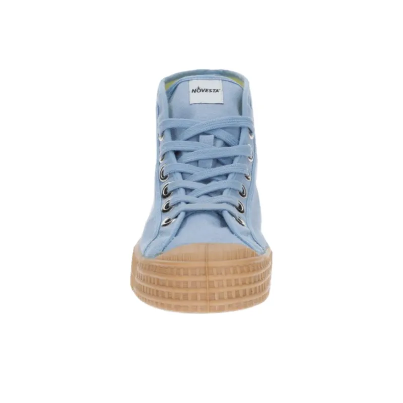 Novesta Canvas Shoes Unisex High-Top Blue-2