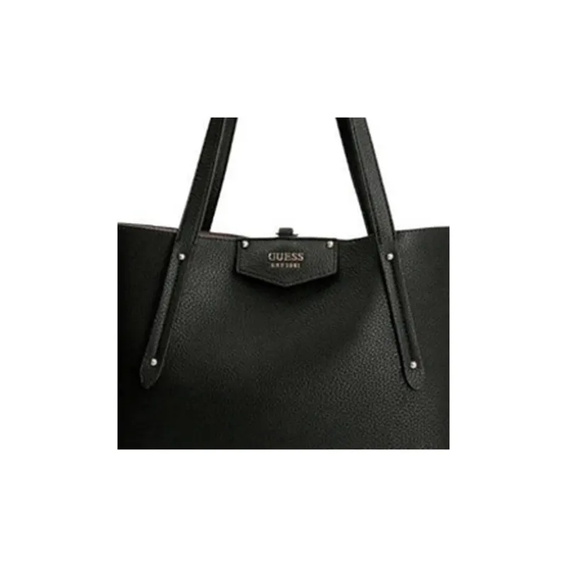 GUESS PU Combo Bag, Shoulder Bag, Handbag Regular Women's Black-4
