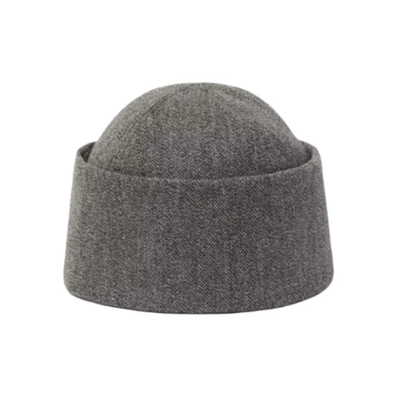 Loro Piana Linen Wool Cashmere Mulberry Silk Hats & Caps Women's Gray-0