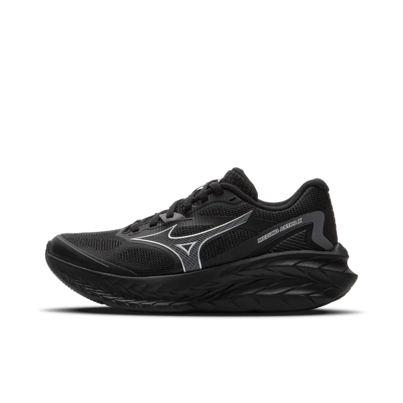 Mizuno ASTRO Anti Slip Wear Resistant Low Top Running Shoes Unisex Black Gray-0