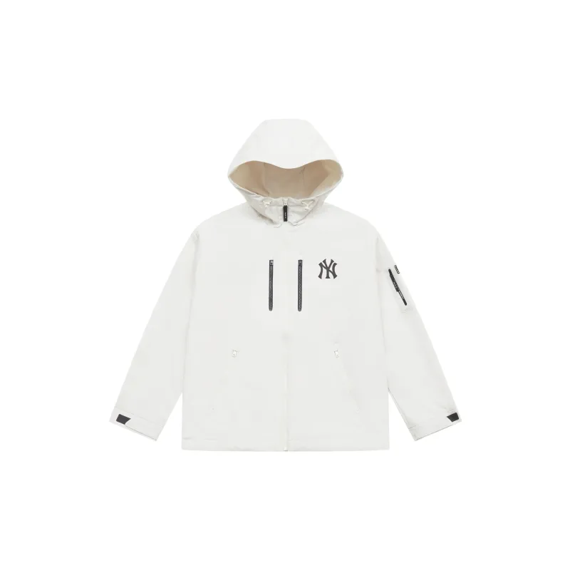 MLB New York Yankees Basic Collection SS25 Jackets Coats Unisex Heather Gray Ivory-1