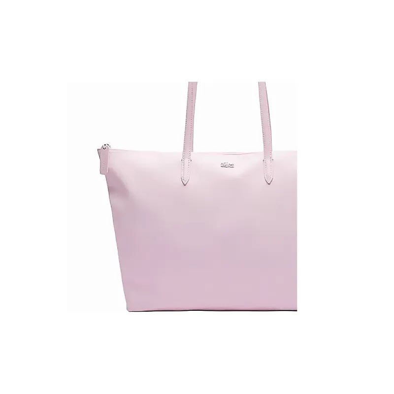 LACOSTE PVC Tote Bag Shopping Bag Shoulder Bags Large Size Women's Pink-4