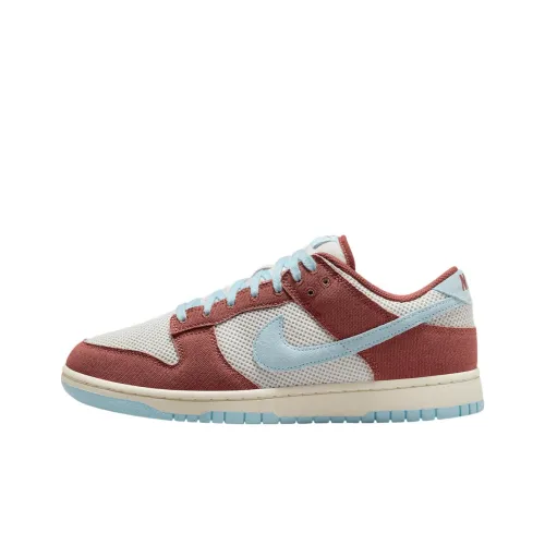 Nike Dunk Anti Slip Wear Resistant Low Top Skateboard Shoes Unisex Beige Brown Blue