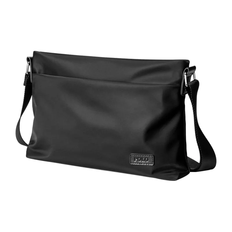 POLO Fabric Shoulder Bag Men's Black-7