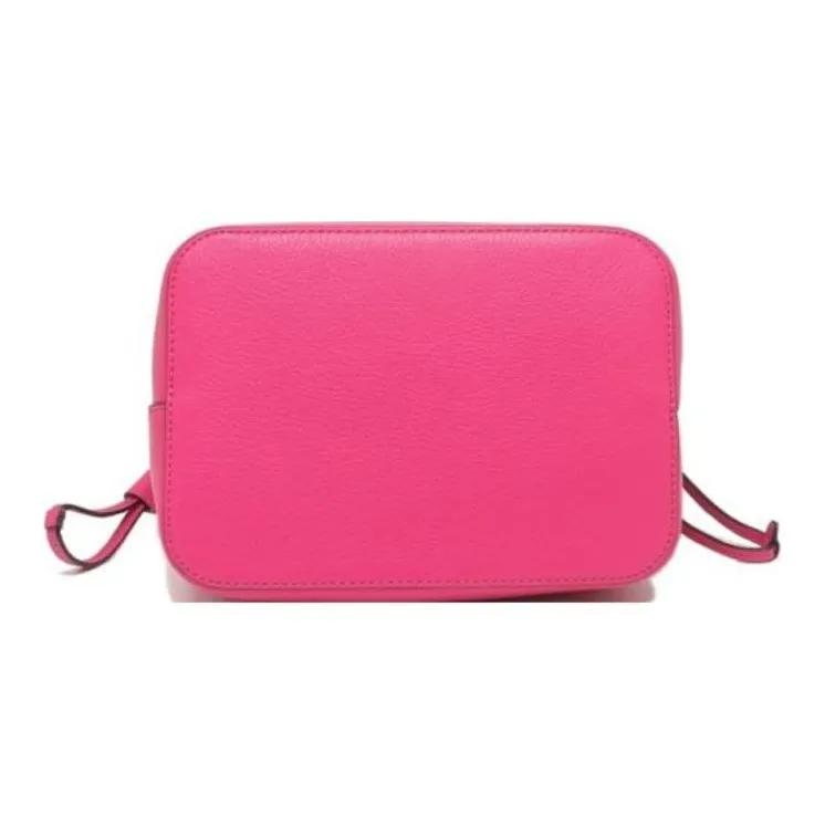 Kate Spade Litchi Grain Leather Shoulder Bag Unisex Fuchsia-1