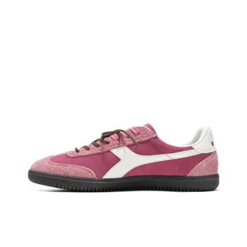 Diadora Wear Resistant Low Top Skateboard Shoes Unisex Pink White