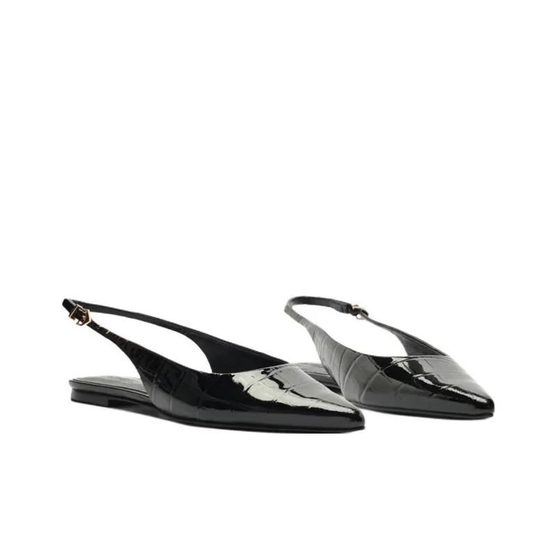 Schutz Paola Casual Single Shoes Women's Black-2