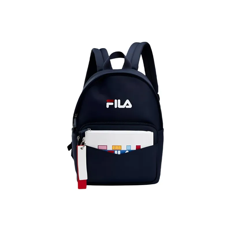 FILA Synthetic Leather, PU Polyurethane Backpack Regular Unisex Legend Blue-0
