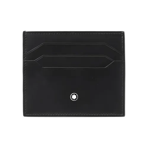 MONTBLANC Meisterstuck Cow Leather Card Slot Card Holder Men's Black