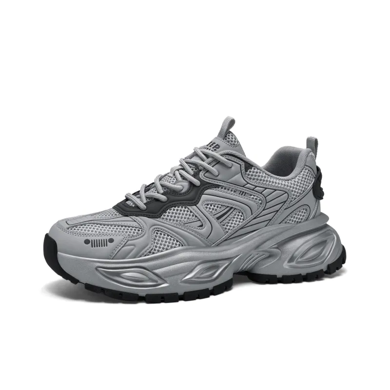 JEEP SPIRIT Chunky Sneakers Men Low Top Gray-2