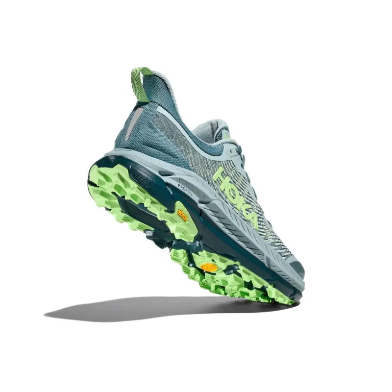 HOKA ONE ONE Mafate Speed 4 Anti Slip Wear Resistant Low Top Running Shoes Men's Gray Blue-5