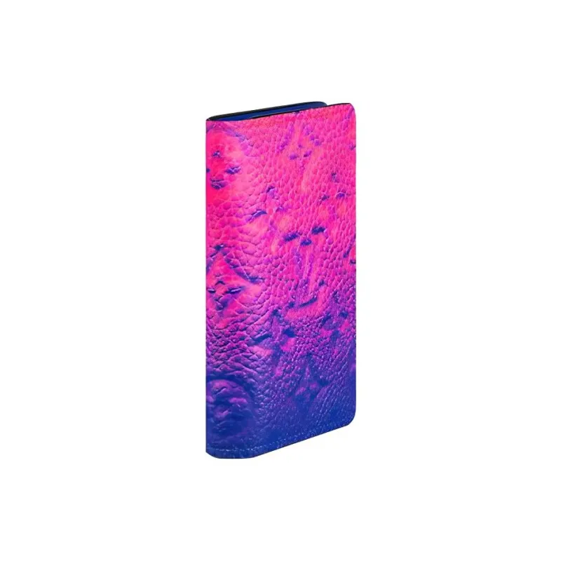 LOUIS VUITTON Pocket Organizer Taurillon Illusion Blue/Pink-1