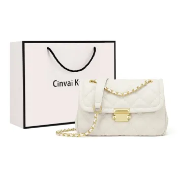Simvay Clos Cow Leather Shoulder Bag Crossbody Bag Shoulder Bag Small Size Women's Ecru/Black/Burgundy/Pink/Light Brown
