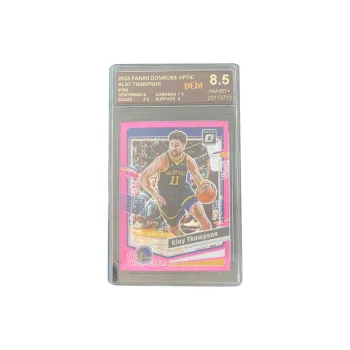 PANINI 2023 24 Optic Durex OP Warriors Klay Thompson Pink Hyper Fold BEM 8.5 Points Graded Cards 1 Pc