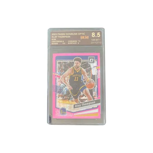 PANINI 2023 24 Optic Durex OP Warriors Klay Thompson Pink Hyper Fold BEM 8.5 Points Graded Cards 1 Pc