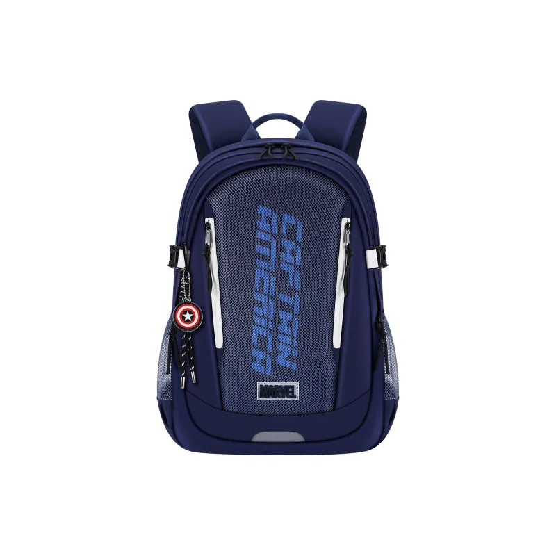 Disney Marvel Collection, Captain America Polyester Backpack And Laptop Bag Regular Men's Dark Blue-1