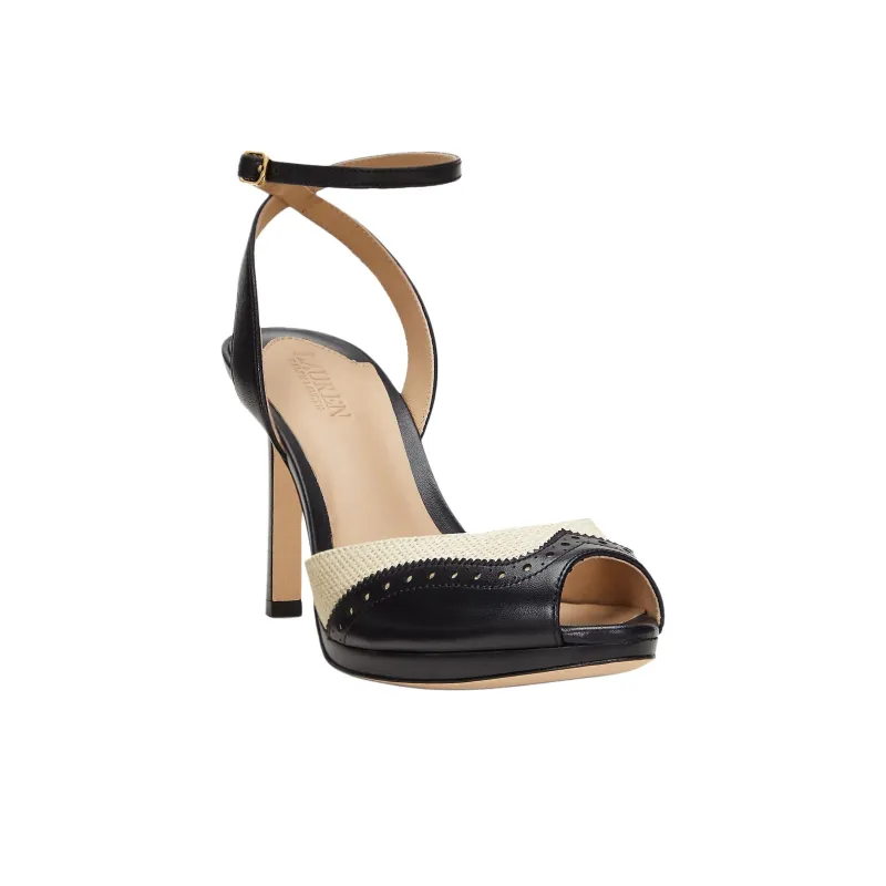 LAUREN RALPH LAUREN Kyla Slim Heel High Heels 8cm Women's Black-2