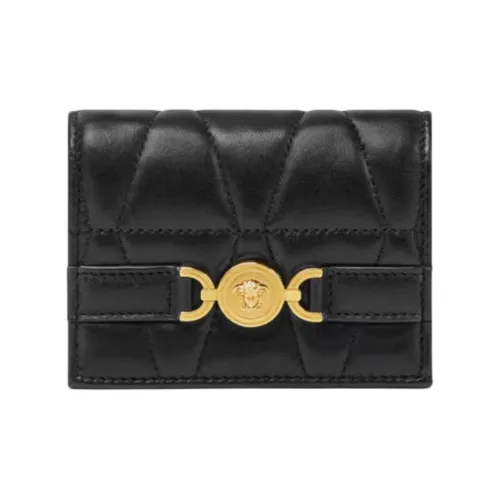 FANSIZHE Medusa '95 Lambskin Wallet Women's Black