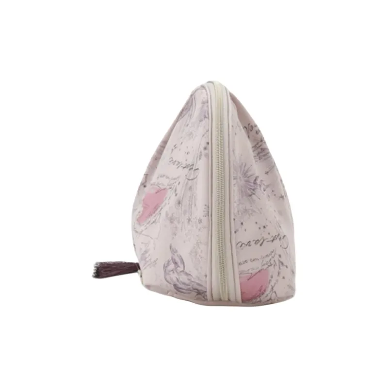 SNIDEL Remote Culture Collaboration Polyester Clutch Small Size Women's Ivory White/pink/purple-5