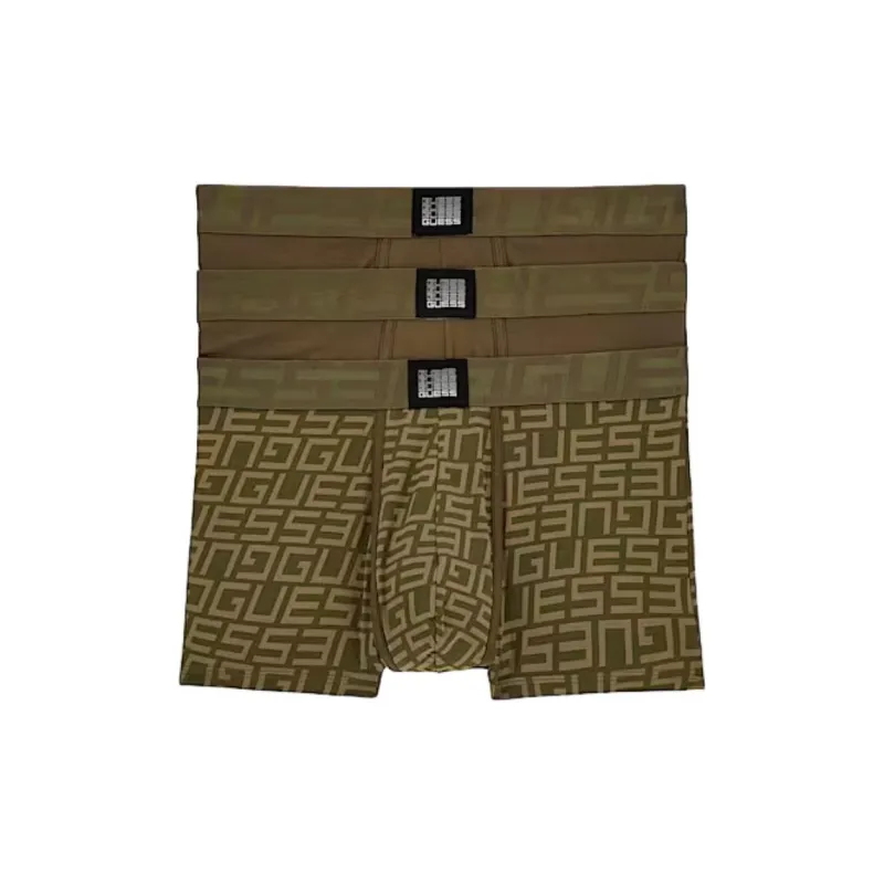 GUESS Underpants Men's 3 Pack Olive Green-0
