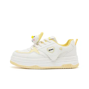 Babaya Skateboard Shoes Women's Low Top Yellow/Pink
