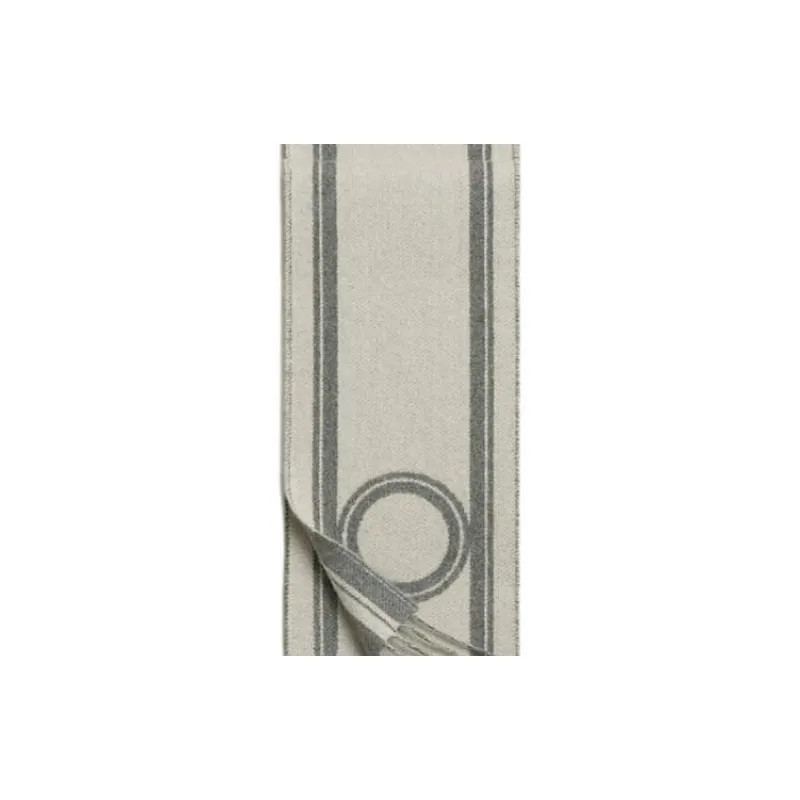 HERMES Cashmere Knit Scarves Women's White-2
