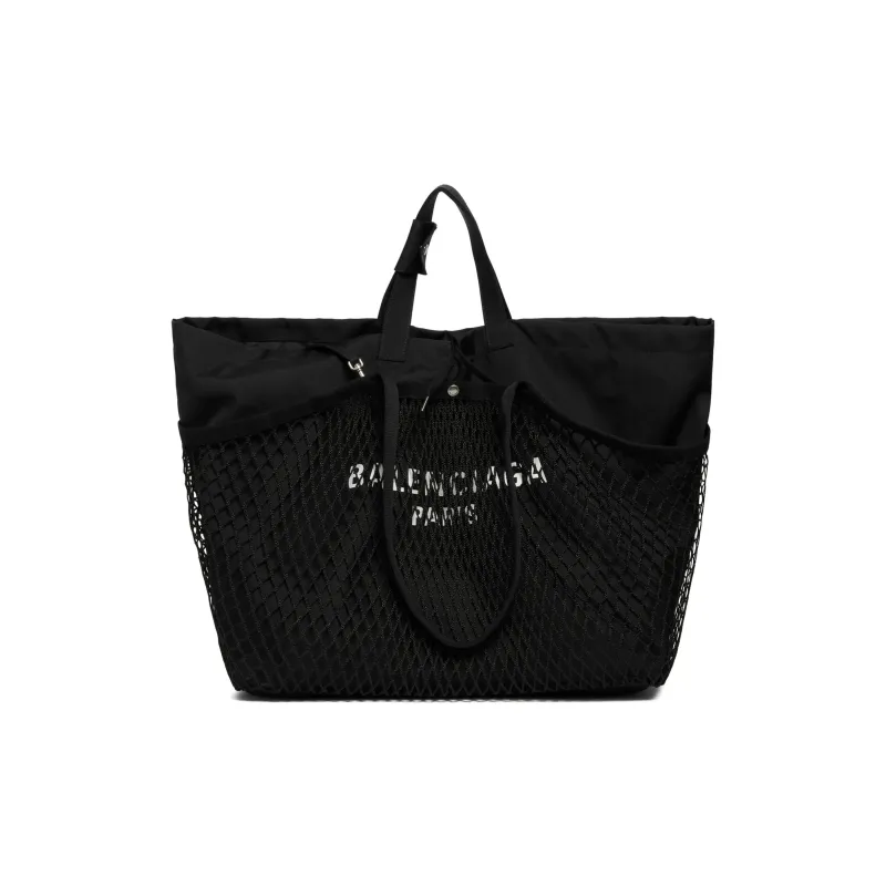 Balenciaga Logo Printed Layered Tote Bag-4