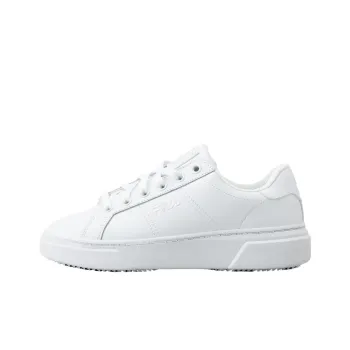 FILA Court Plumpy Slip-Resistant Low-Top Casual Shoes Unisex White