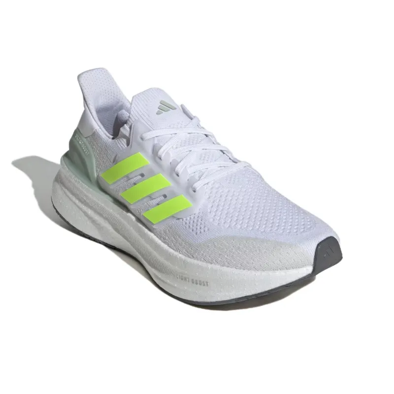Adidas Ultraboost 5.0 Slip Resistant And Breathable Low Top Casual Running Shoes Men's Silver White-2