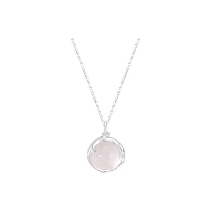 CHINA GOLD Chalcedony Necklaces Women's-5