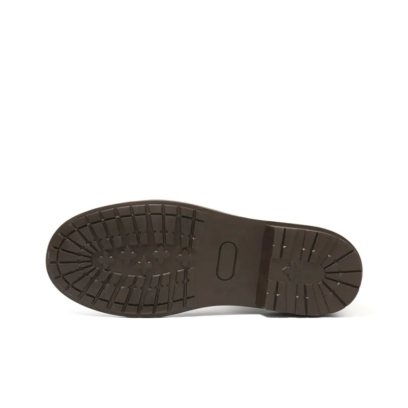 Turns By Turns Short Chelsea Boots Men's Coffee-4