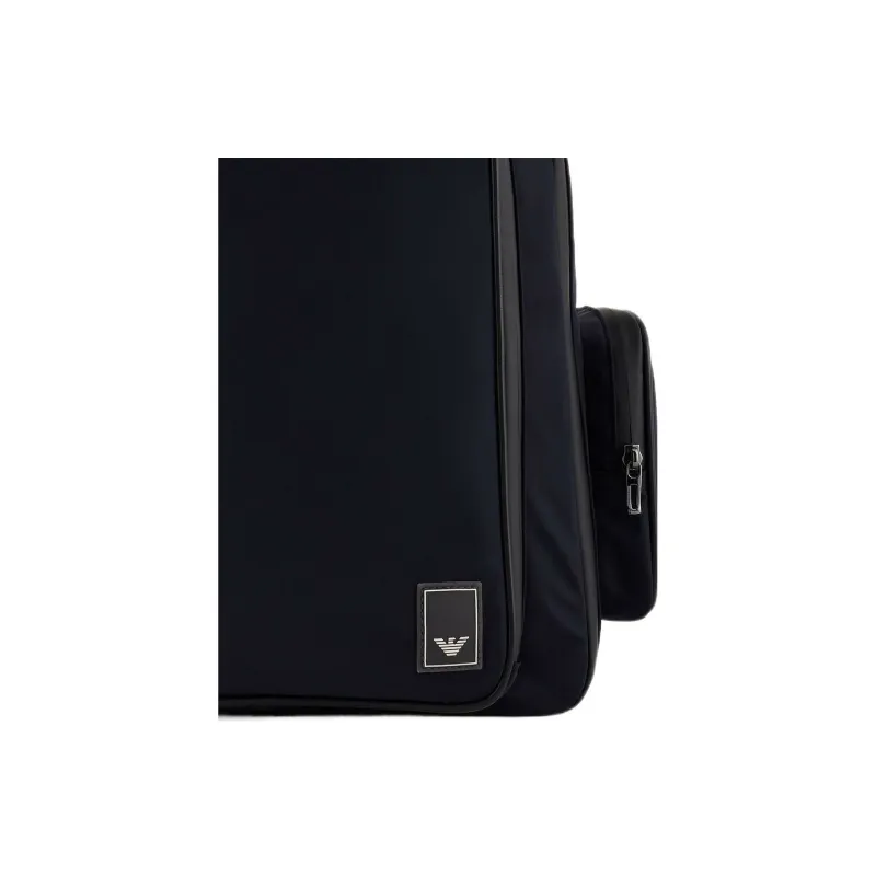 EMPORIO ARMANI Travel Business Travel Series Nylon Backpack Men's Black-3