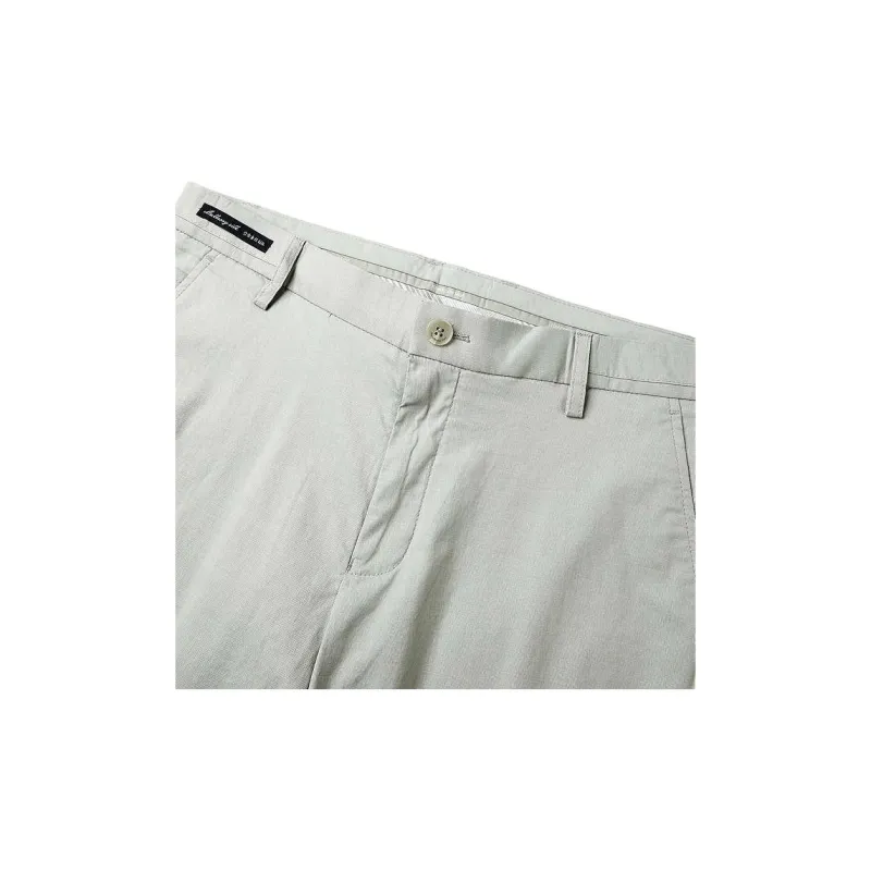 HLA Casual Pants Men's Khaki Pattern-2