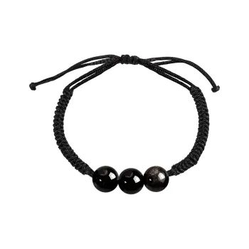 SIMPLE JOYS Obsidian Bracelets Unisex