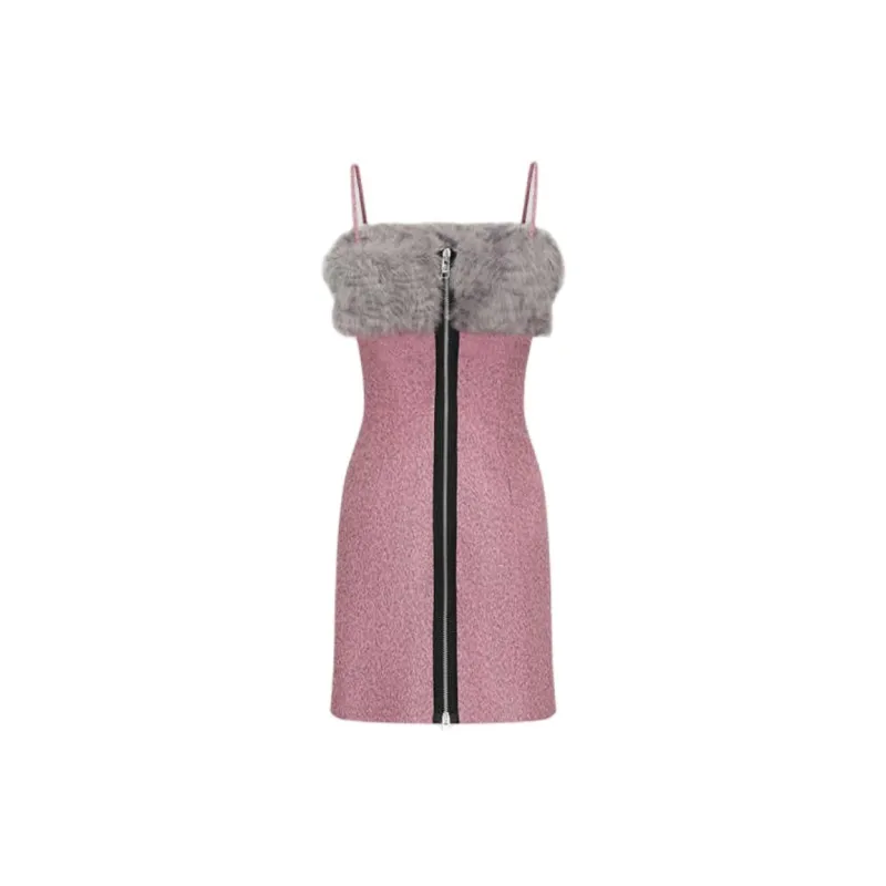MSGM Slip Dresses Women's Pink-1