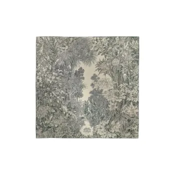 HERMES Cashmere Silk Silk Silk Scarves Women's Gray
