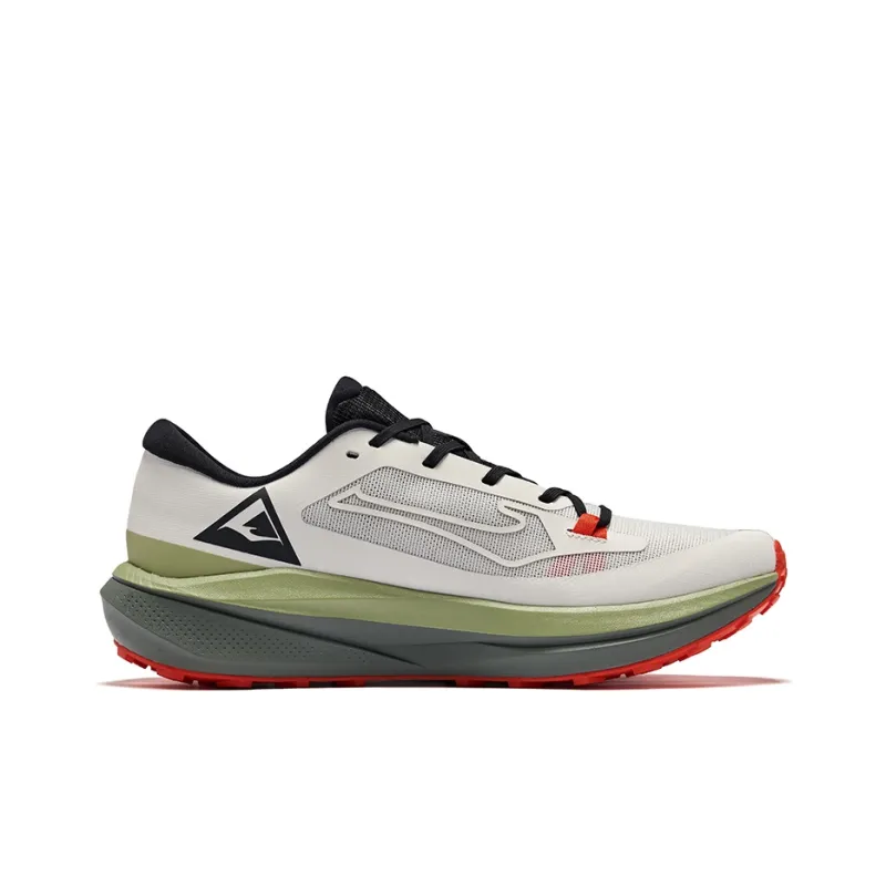 Erke Cushioning Coverage Slip Resistant Low Top Running Shoes Men's Pale Wild Grey Celery Green-1