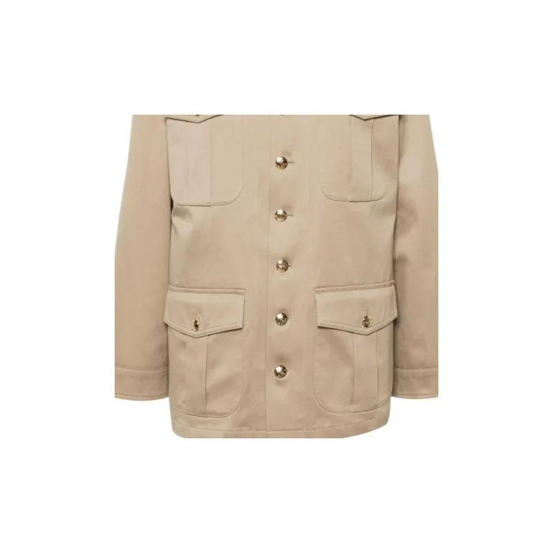 CELINE Saharienne Jacket In Technical Cotton-4