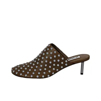 JIL SANDER Closed Toe Slippers 6cm Women's Brown
