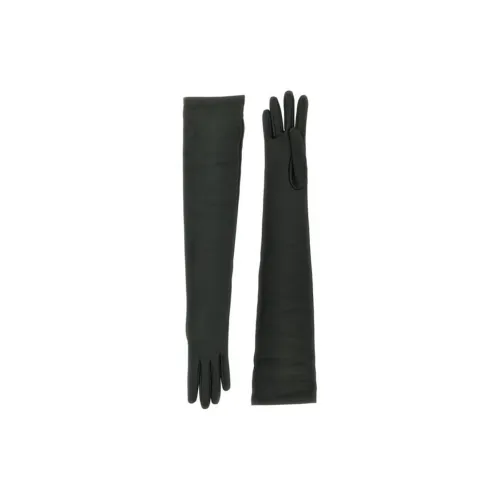 THE ROW Leather Gloves Women's Green