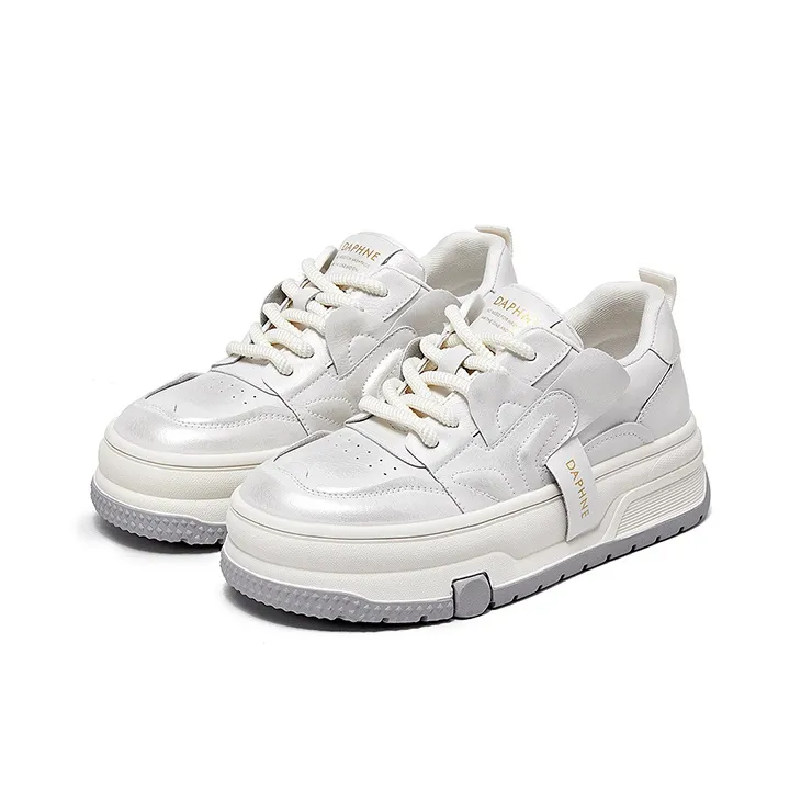 DAPHNE Anti-Slip And Wear-Resistant Lightweight Height Increasing Low-Top Skateboard Shoes Women's-2