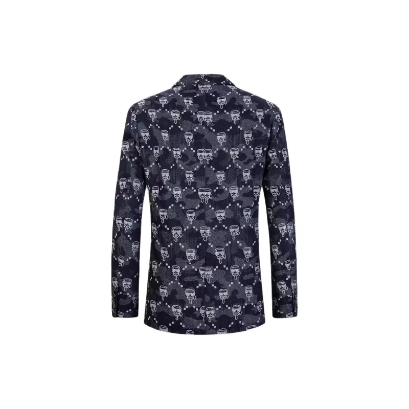 KARL LAGERFELD FW24 Business Suit Coat Men's Black-1