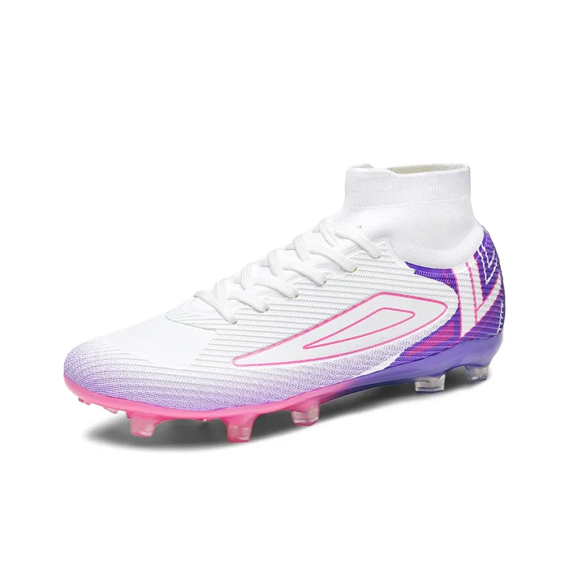 Keliqee Soccer Shoes Unisex High Top Aqua-1