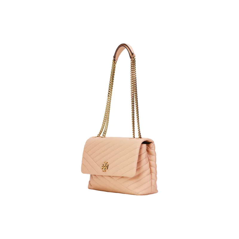 TORY BURCH Kira Sheepskin Small Square Bag Crossbody Bag Shoulder Bag Women's Light Sand-1