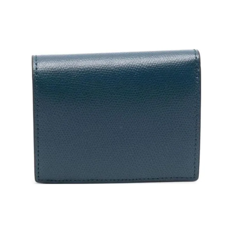 Furla Calfskin Coin Purses Wallets Women's Blue-1