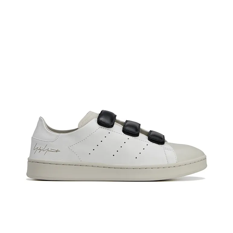 Y 3 Coverage Slip Resistant Low Top Skateboard Shoes Men's White-1