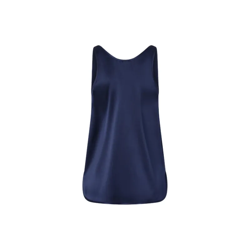 PINKO Crewneck Satin Tank Top-1